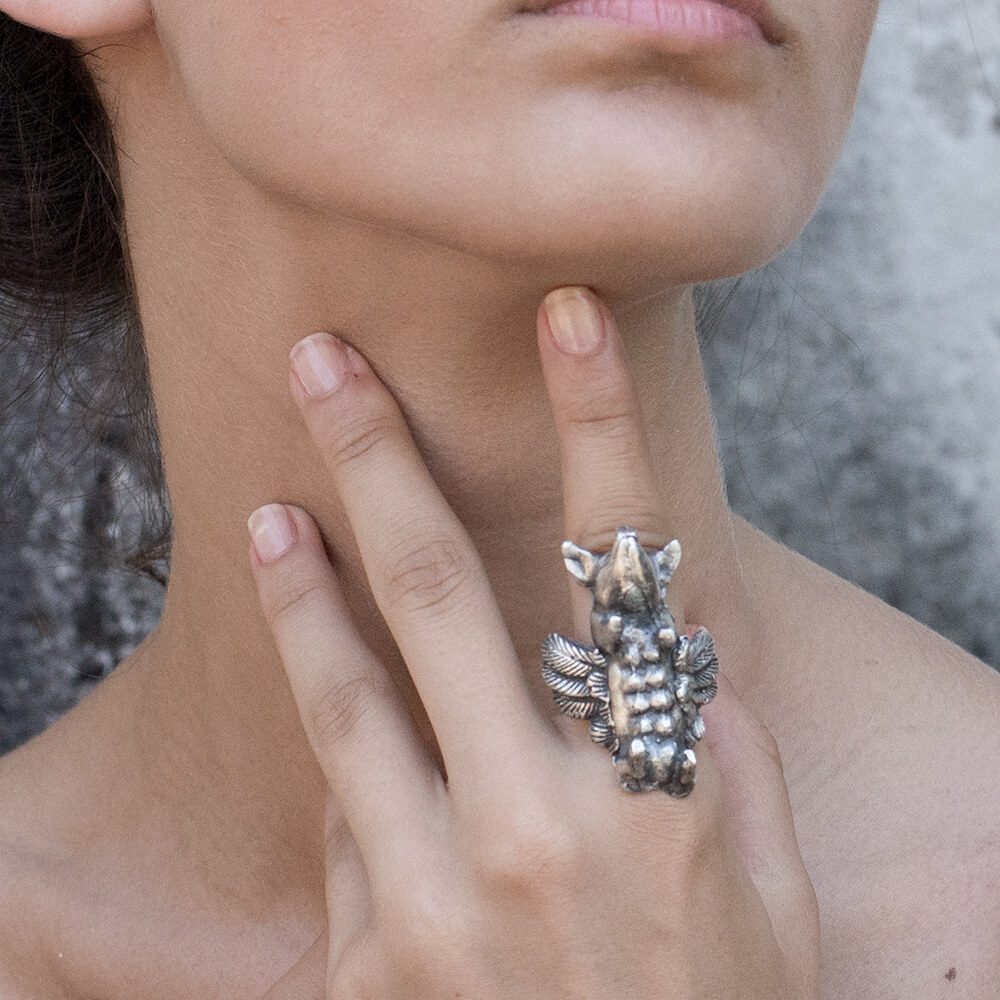 Statement Piglet ring, big and bold, made to impress