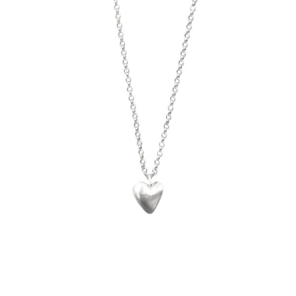 Heart shaped necklace with a 3d heart pendant