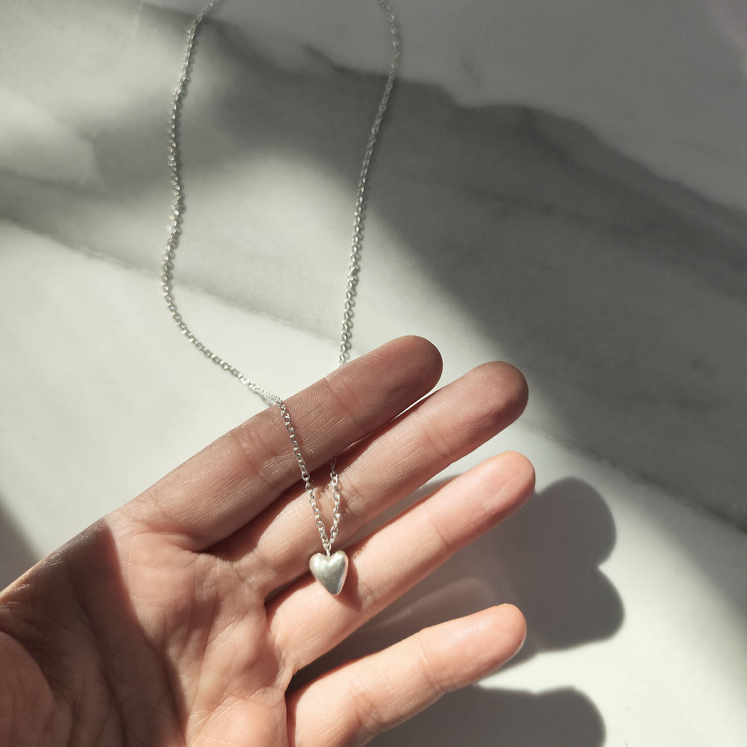 Size of the the Full heart necklace